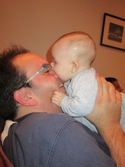 Eating Daddy s nose1